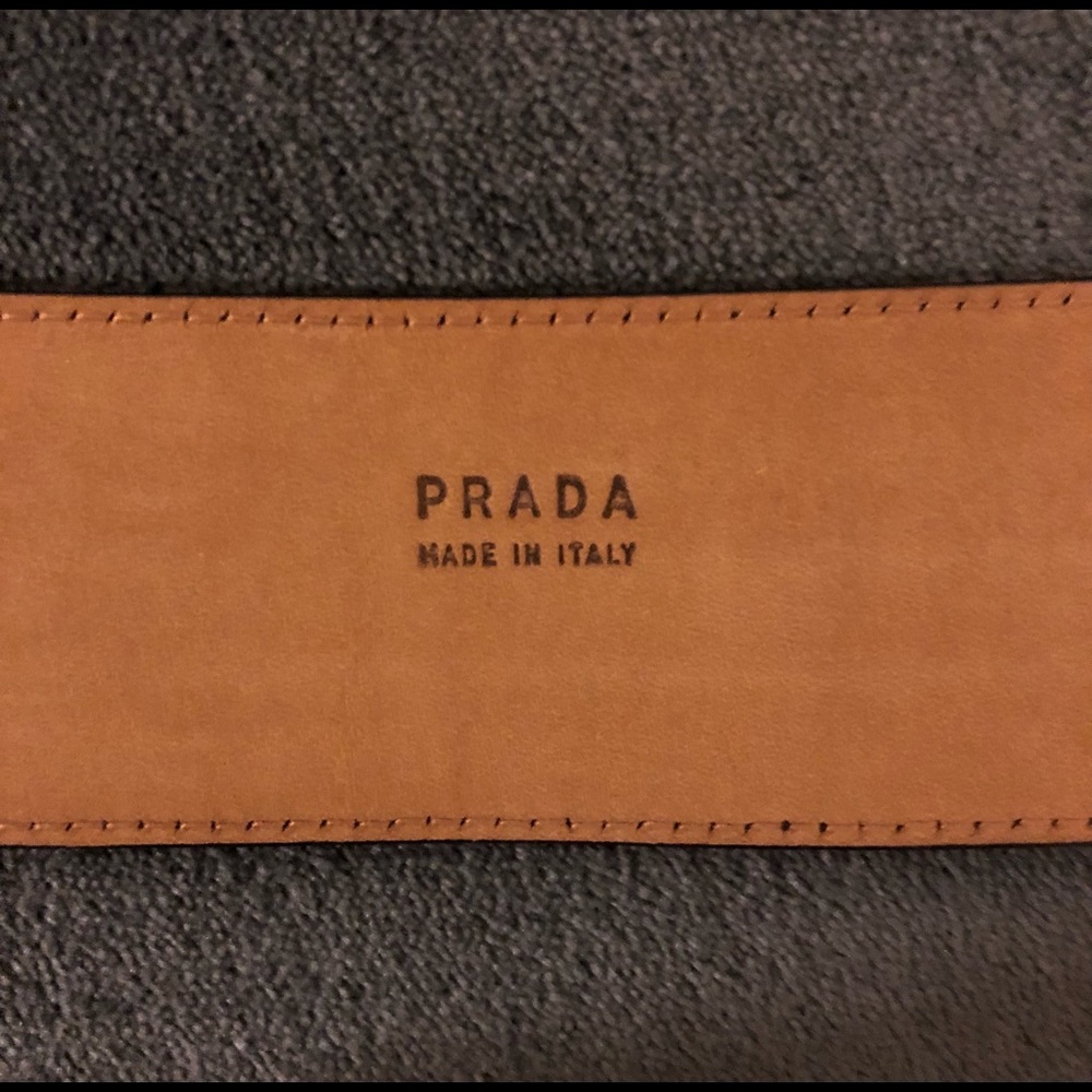 PRADA Leather Snake/Python Skin Style Belt - Picture 8 of 12